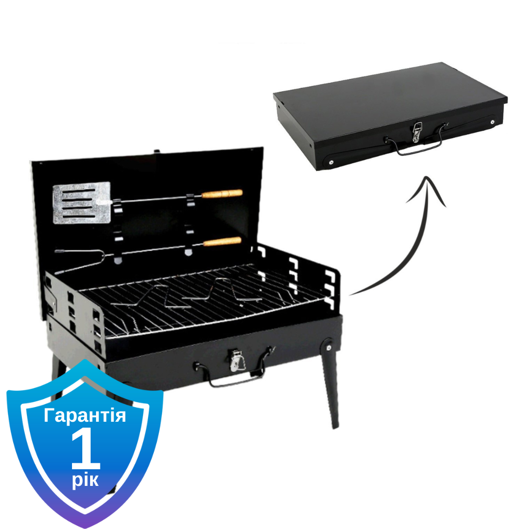 Складаний вугільний гриль Garden Line BBQ4841 Чорний