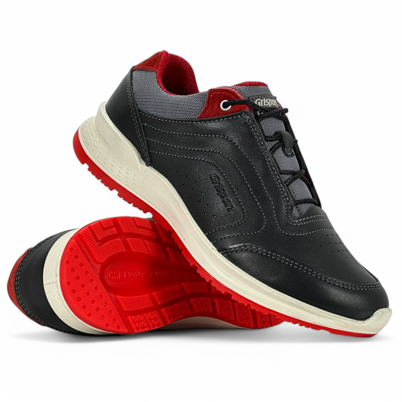 Жіночі демісезонні кросівки Grisport Ergo-Flex (Італія) шкіряні чорні демісезонні 42843S70T