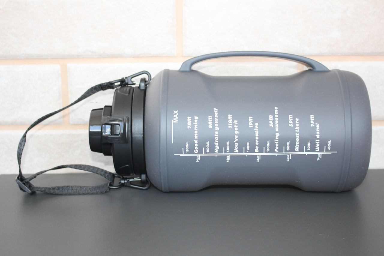 Туристическая бутылка силиконовая для воды 2000 мл., фото 1