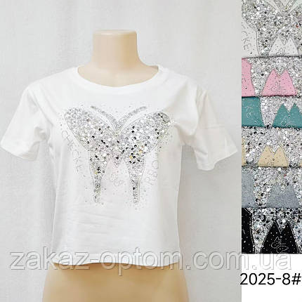 Футболка жіноча оптом (42-54) Китай 2025-8-134007, фото 1