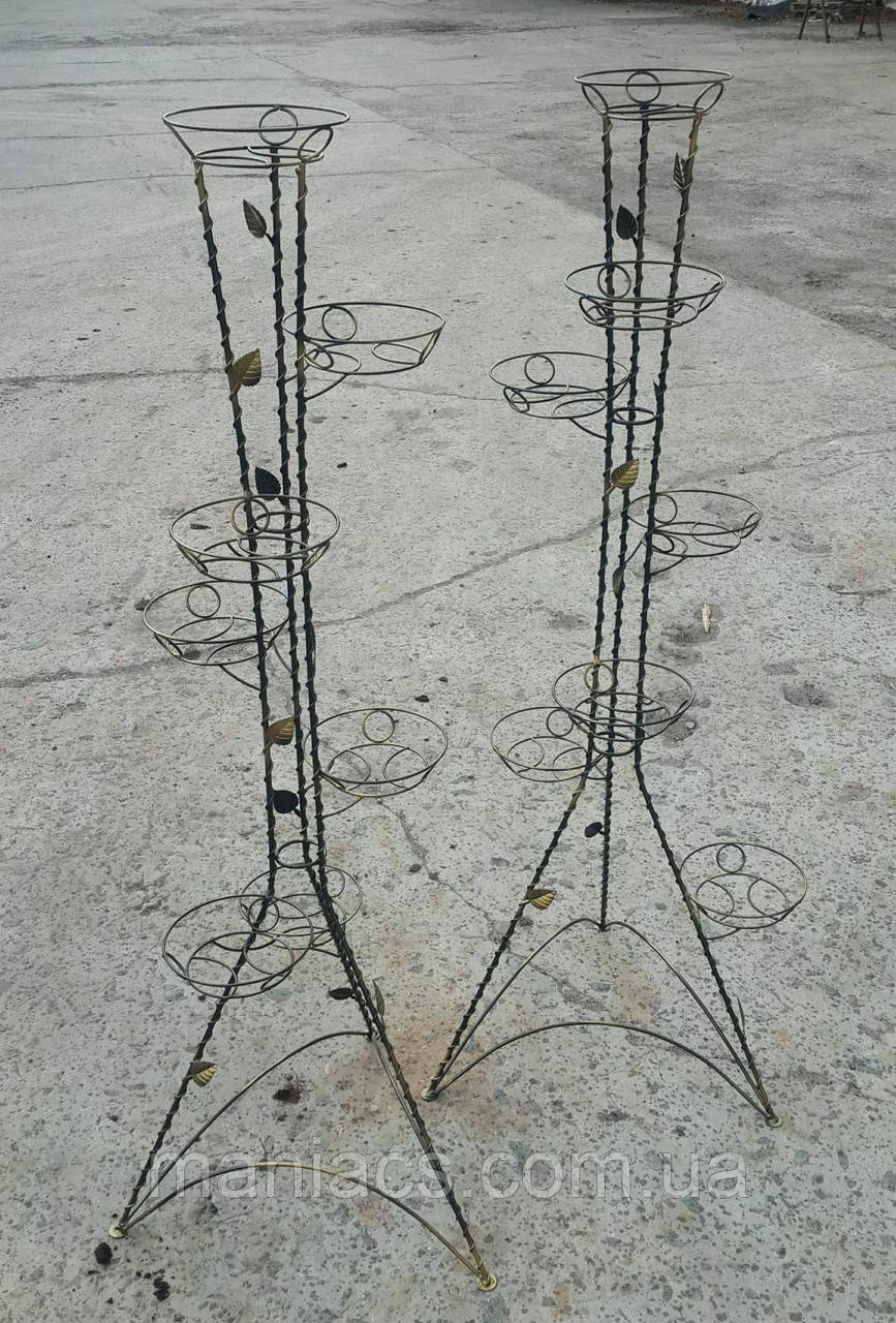 Вежа з декором, підставка для квітів на 7 чаш