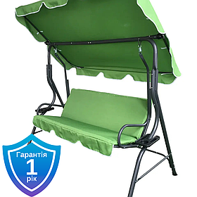 Гойдалка садова з підсклянниками VOLSO VS 0742 зелена 170x110x153 см