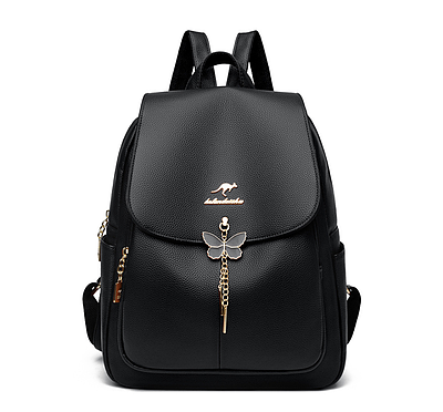 Рюкзак жіночий шкіряний Hefan Daishu Pretty Чорний