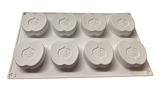 Форма силіконова для випікання євродесертів Яблука з 8 шт.