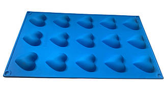 Форма силіконова для випікання Серце No1 з 15 шт.