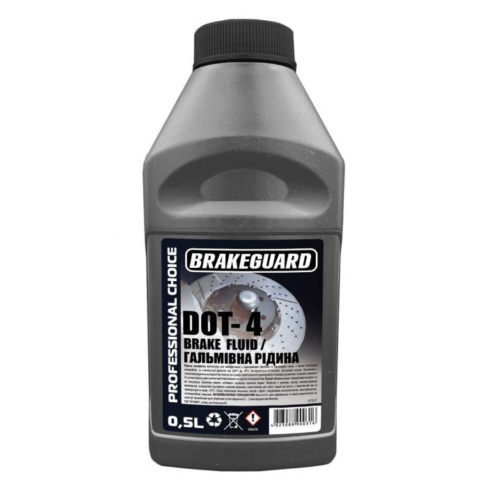 Гальмівна Рідина BRAKEGUARD DOT-4 0,5л