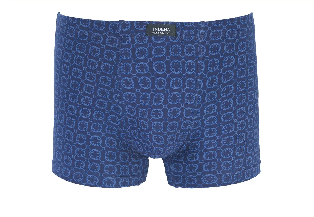 Боксери чоловічі INDENA труси чоловічі бавовняні сині розмір L,2XL