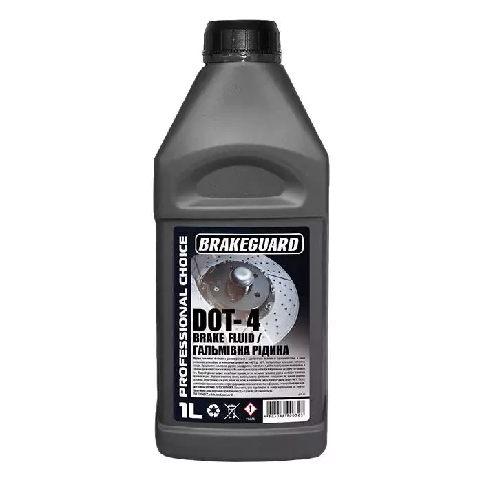 Гальмівна Рідина BRAKEGUARD DOT-4 1л