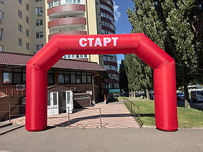 Надувна стартова арка для заходів 5х3,5 м | Швидке встановлення, брендування, фото 3