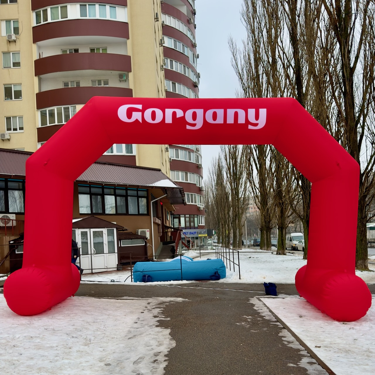 Надувна стартова арка 6х3,5 м для змагань і реклами | Брендування, надувна конструкція