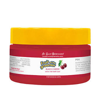 Маска Iv San Bernard Black Cherry для короткої шерсті, з протеїнами шовку та чорною вишнею, 100 мл