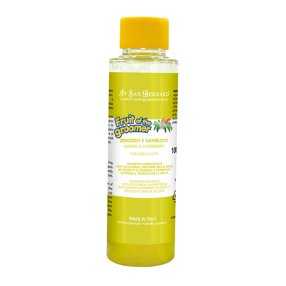 Шампунь Iv San Bernard Ginger and Elderberry дезінфікуюча, з бузиною та імбирем, 100 мл