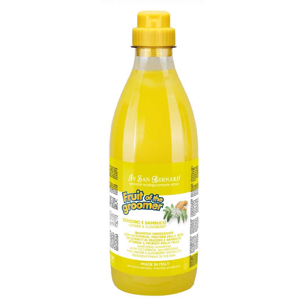 Шампунь Iv San Bernard Ginger and Elderberry дезінфікуюча, з бузиною та імбирем, 1л.