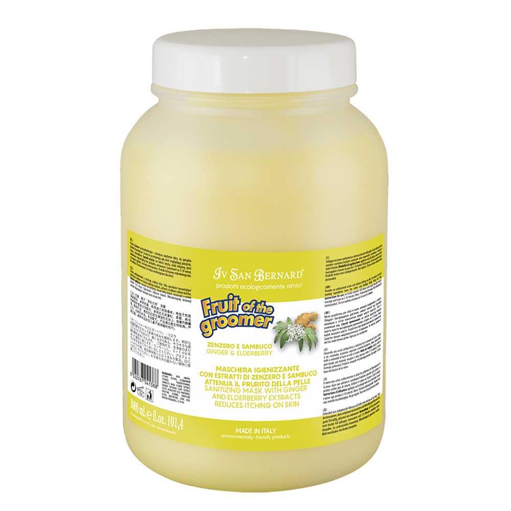 Шампунь Iv San Bernard Ginger and Elderberry дезінфікуюча, з бузиною та імбирем, 3,25л.