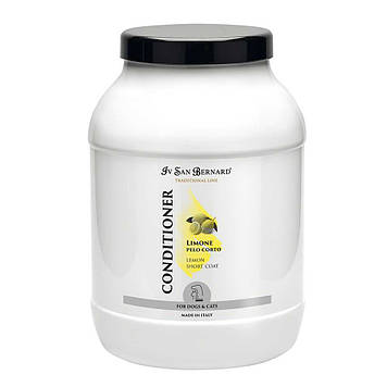 Кондиціонер Iv San Bernard Lemon для короткої шерсті (кіт/собака), антистатик, з лимоном, 3л.