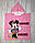 Пляжне пончо дитяче 60x120 Disney Minnie Mouse для дівчинки бавовняне Туреччина, фото 2