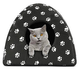 М'який будиночок для собак та кішок Pet Hut White 35 х 40см Jw