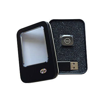 Флешка з логотипом авто Nissan, 32 ГБ, Type - C + перехідник USB