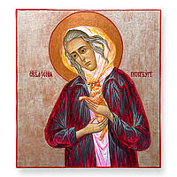 Писана ікона "Ксенія Петербурзька", 30.5 х 33.5 см, на дереві