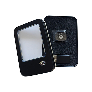 Флешка з логотипом авто Renault, 32 ГБ, Type - C + перехідник USB