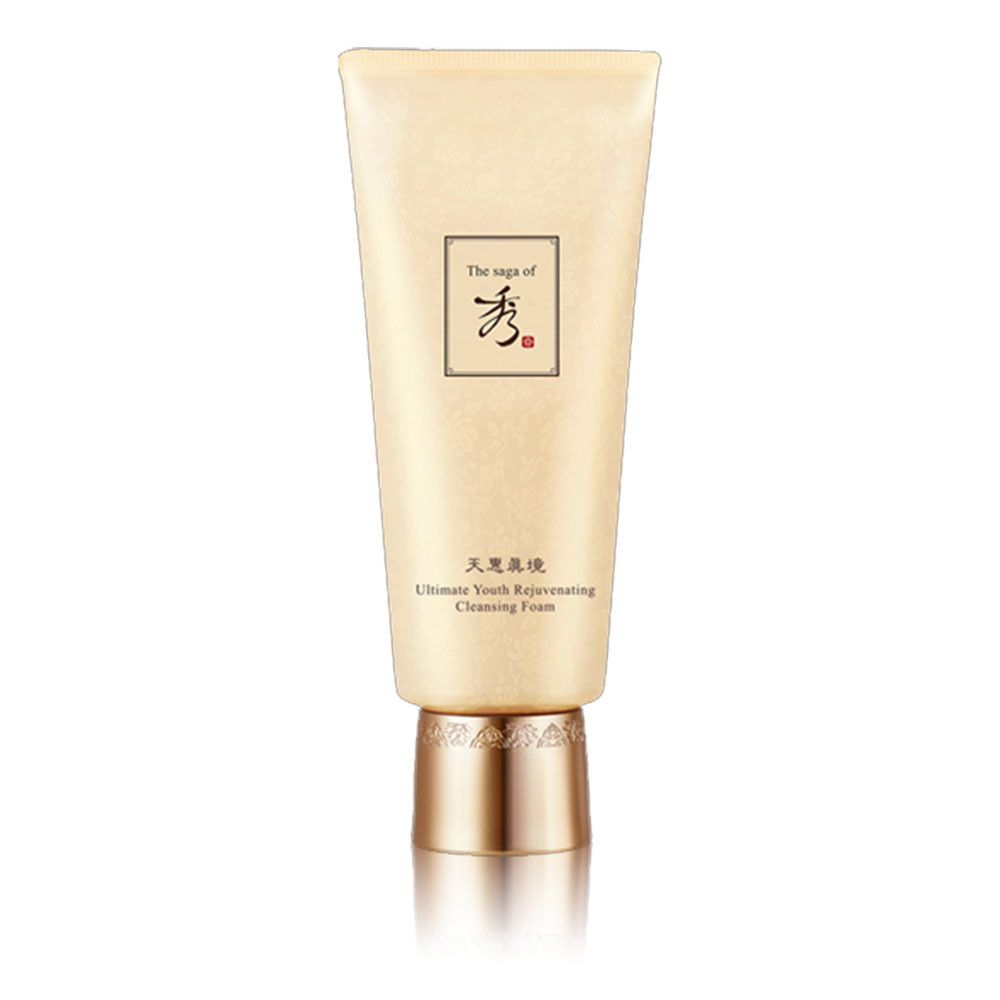 Пінка для обличчя з екстрактами чорної сливи та магнолії The Saga of Xiu Ultimate Youth Rejuvenating Cleansing Foam 180 ml, фото 1