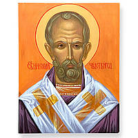 Писана ікона "Микола Чудотворець", 34.5 х 44.5 см