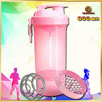 Шейкер спортивний для води та спортивного харчування SmartShake Original2GO 600ml Light Pink