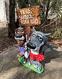 Декоративна садова фігура “Живи по-сусідськи” для саду, дачі, огороду, фото 6
