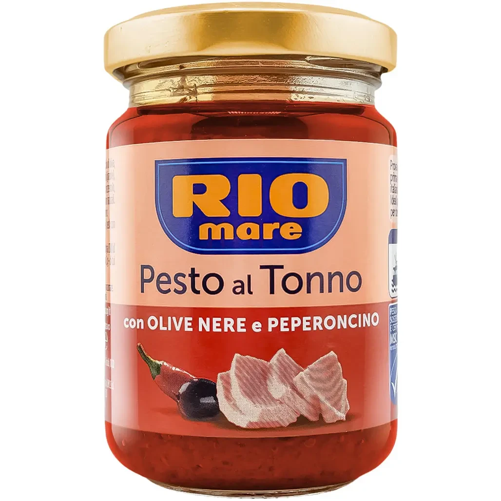 Соус песто Rio Mare перець з тунцем 130г ск/б