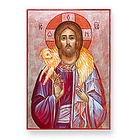 Писана ікона "Господь добрий Пастир", 16 х 24 см, на дереві