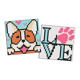 Алмазная мозаїка "Милий песик" Ідейка AMS1047 на самоклеючій основі 9x9 см                       , Toyman