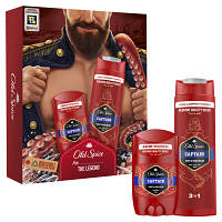 Оригінал! Набір косметики Old Spice Dark Captain Гель для душу 3-в-1 250 мл + Твердий дезодорант 50 мл (8700216131735) - Вища