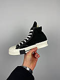Жіночі кеди Converse Drkstar Hi Black White A00130C, фото 9