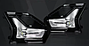Протитумовані фари для Ford Mondeo/Ford Fusion 2019-2020 Денні ходові вогні + накладки (решітки) ПТФ ДХО, фото 4