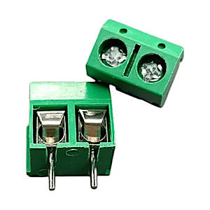 Клемник гвинтовий KV301-5.0-02P /KLS /Зелений