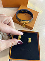 Луї Віттон сережки / Louis Vuitton сережки в позолоті