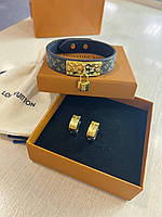 Луї Віттон браслет / Louis Vuitton браслет з кулоном-замочком