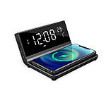 Бездротовий зарядний пристрій з годинником Cyber, TM TEG, фото 4