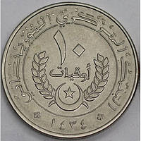 Монета Мавританія 10 угій 2012 р