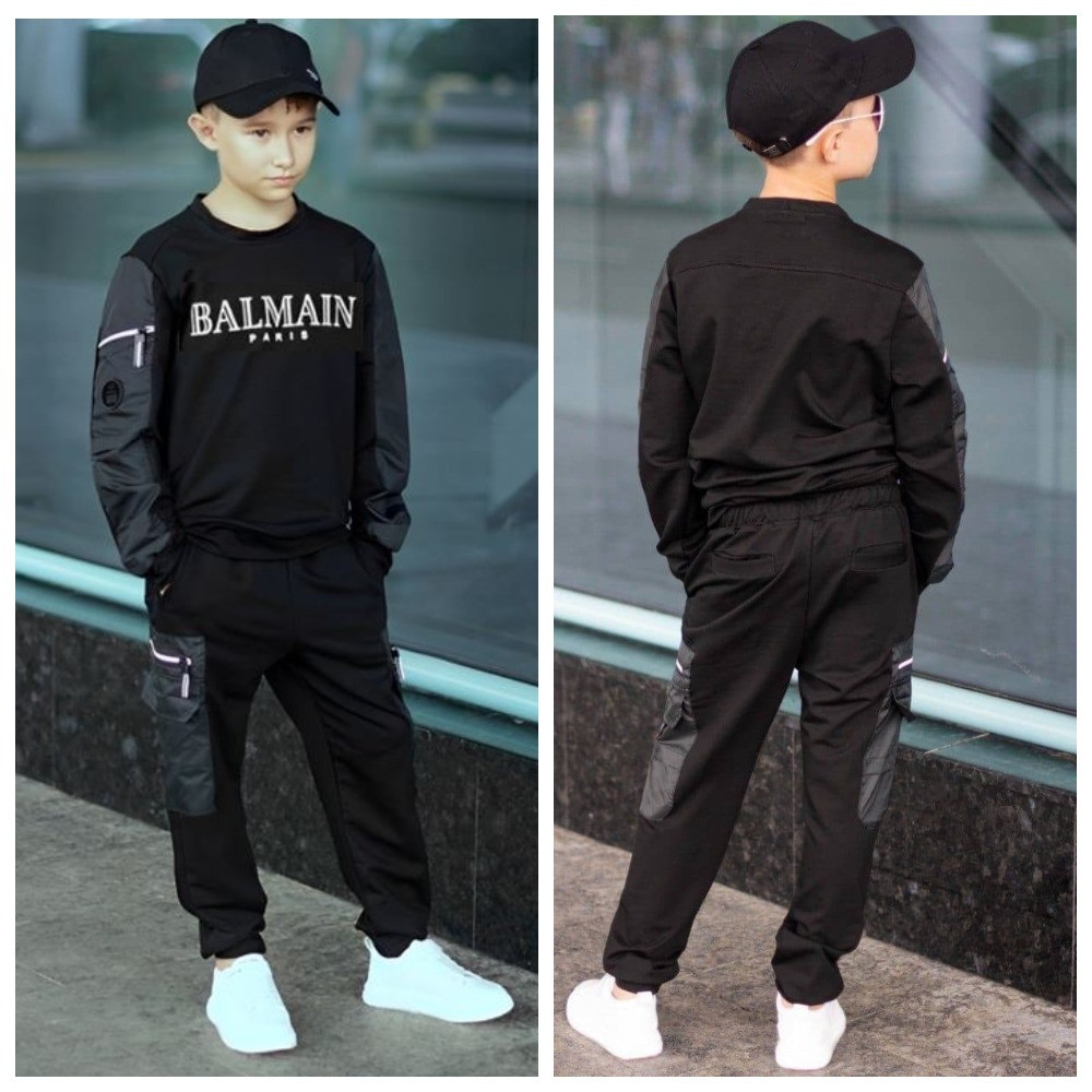 Трендовий спортивний костюм "Balmain, розміри на зріст 140-164