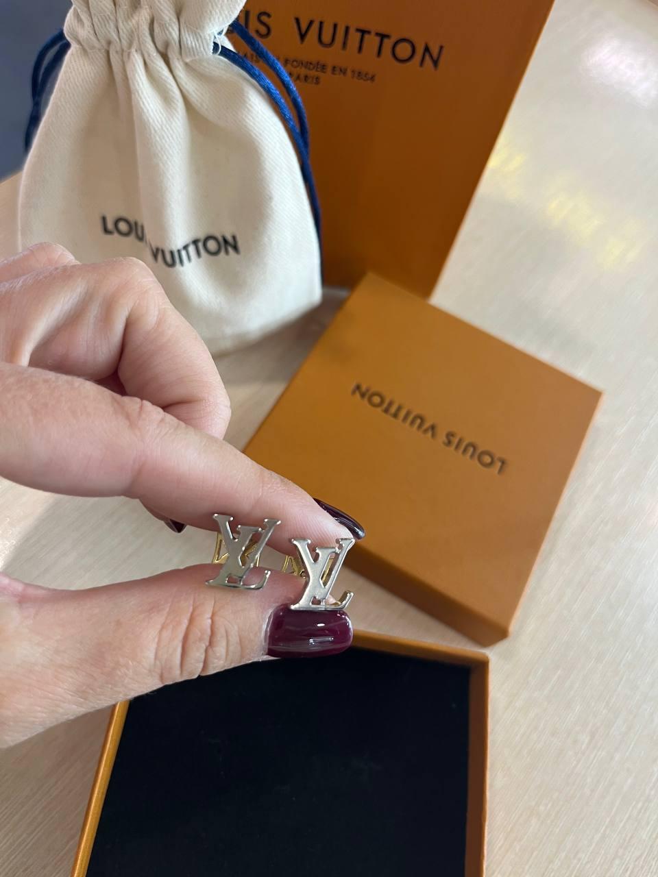 Луї Віттон сережки / Louis Vuitton подвійні сережки