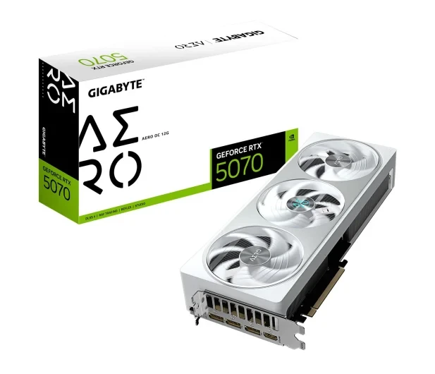 Відеокарта Gigabyte GeForce RTX 5070 Aero OC 12GB GDDR7 DLSS4