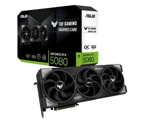 Відеокарта ASUS GeForce RTX 5080 TUF Gaming OC 16GB GDDR7 DLSS4