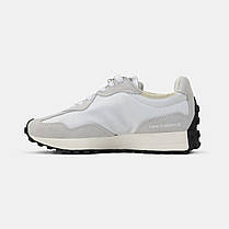 Жіночі Кросівки New Balance 327 White Grey Black / Нью Беланс 327 Білі з Сірим та Чорним, фото 4
