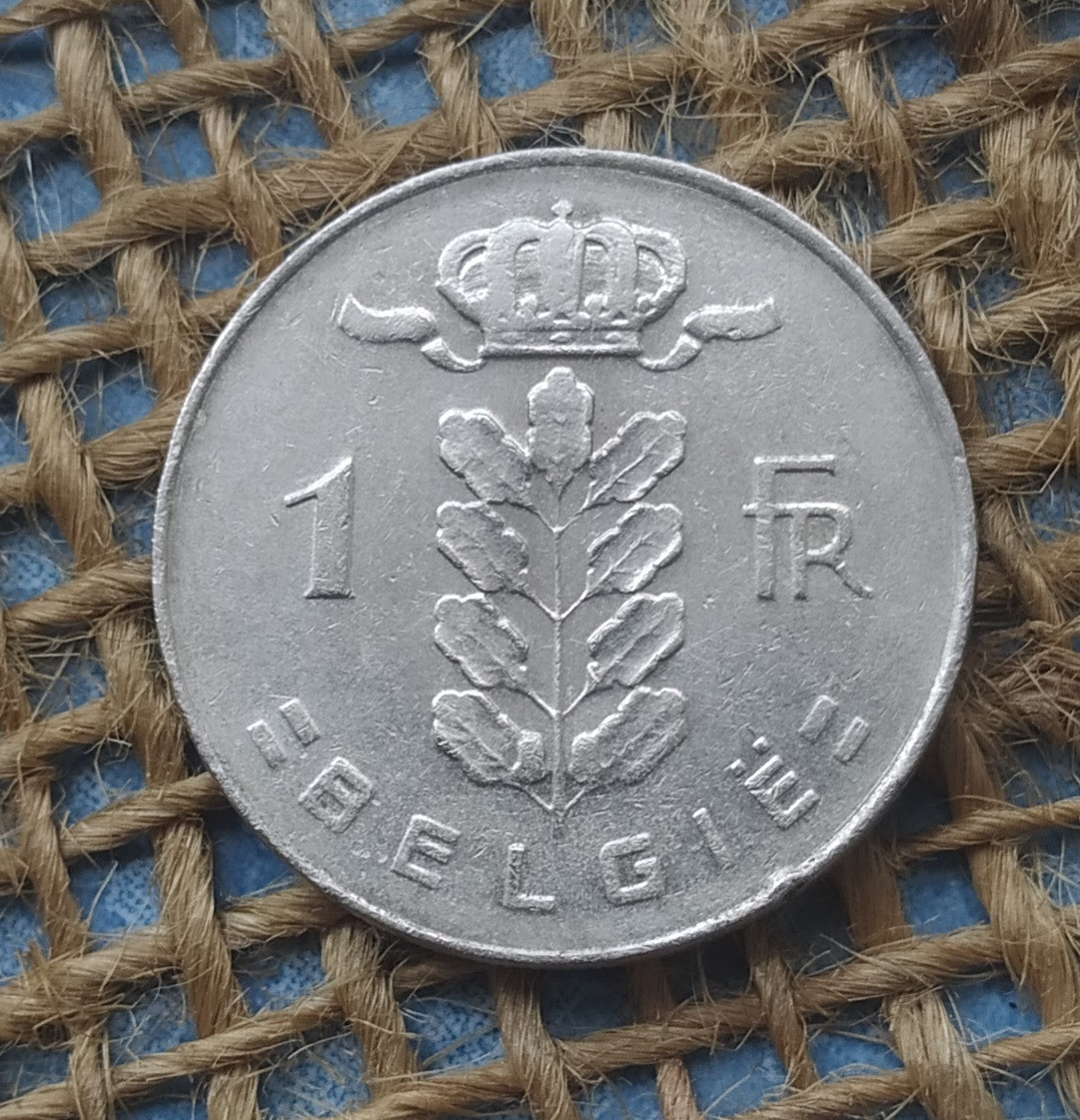 1 франк 1977 року. Бельгiя