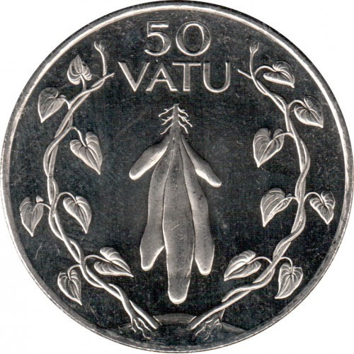 Монета Вануату 50 вату 2009 р.