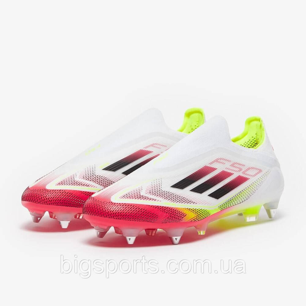 Футбольні бутси Adidas F50 Elite Laceless Soft Ground Boots — White (арт. IE1279)