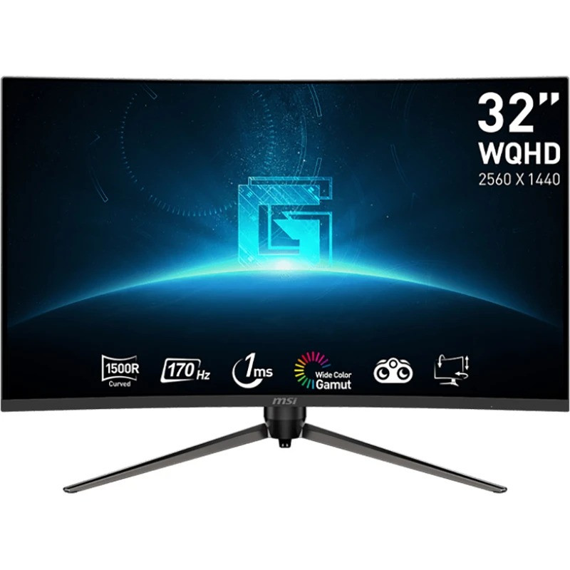 Монiтор MSI 31.5" G32CQ5P VA Black 170Hz, фото 1