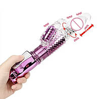 Мультискоростной вибратор, клиторально вагинальный стимулятор, двойной комбинированый