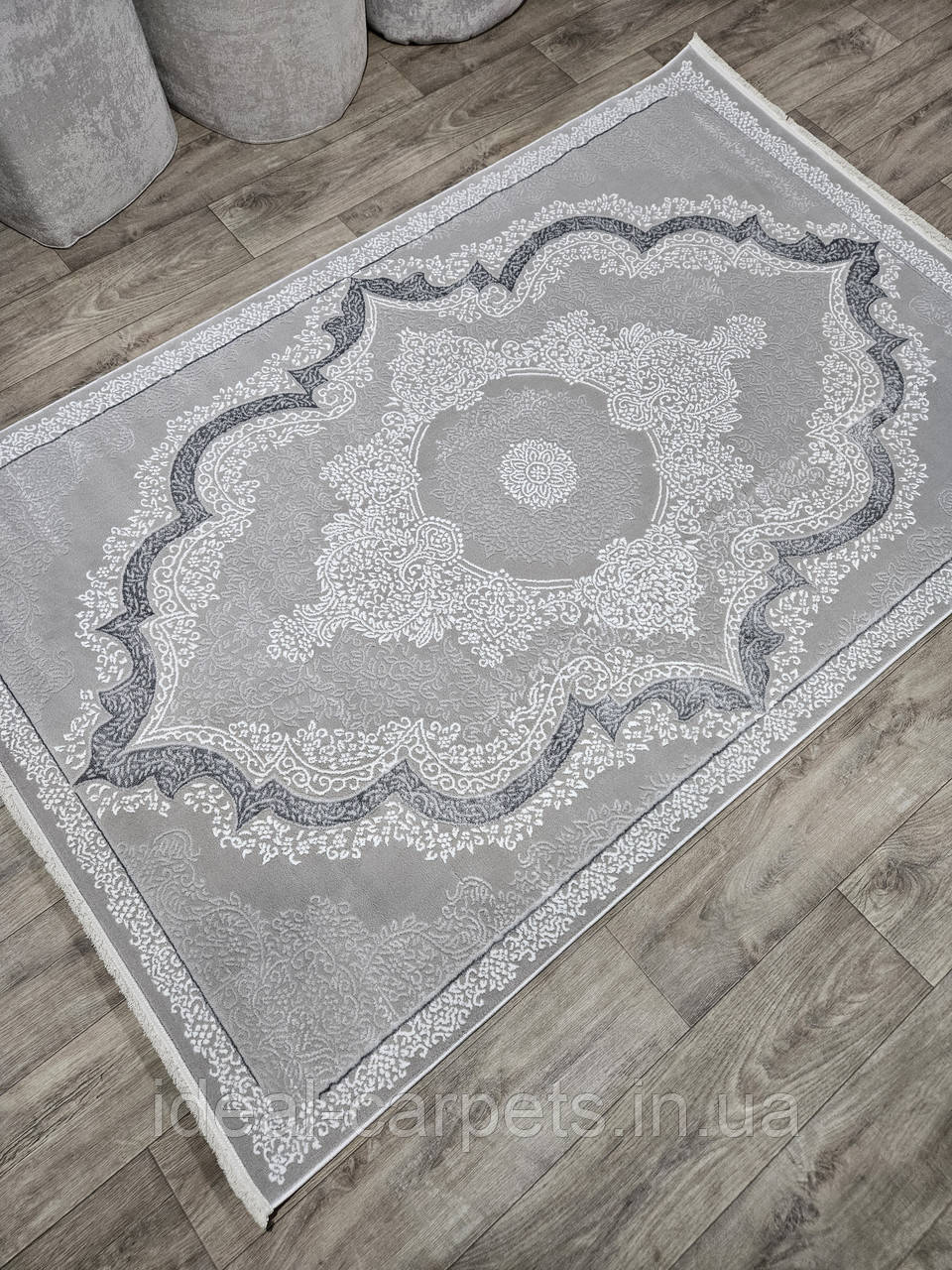 Килим Vista 1.5*3м Класичний 0819 Сірий, фото 1